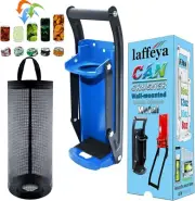laffeya Can Crusher, Can Crusher Wall Mounted 16 oz 12 oz & Bottle Opener