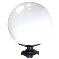 在飛比找momo購物網優惠-【彩渝】500MM PE 門柱燈(圓球 戶外球形柱頭燈 球型