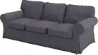 Ektorp 3 Seat Sofa Cotton Cover Replacement is Custom Made Slipcover for IKEA...