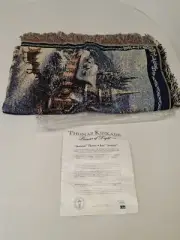 New 50" x 60" Sunrise" Thomas Kinkade Acrylic Throw/Hanging 2003 Psalm