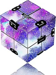 Yomiie Infinity Cube Fidget Toy for Adults and Kids, Fidget Finger Toy Stress and Anxiety Relief, Killing Time Unique Idea Cool Mini Gadget for ADD/ADHD/OCD
