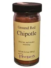 Penzeys Spices Ground Red Chipotle 2.4 oz 1/2 Cup Jar Exp 4/2026