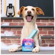 BARK Super Chewer Home Alone Dog Toy Paint Can Treat Dispensing Tug Thrash Toss