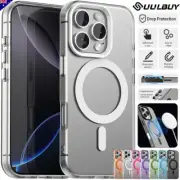 For iPhone 16 15 14 13 12 11 Pro Max Plus Case MagSafe Magnetic Shockproof Cover