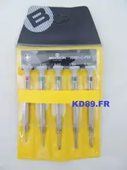 5 X Screwdriver with Phillips Blades Bergeon 30081-C-P05 for watchmakers SWISS