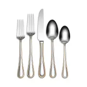 Calista Partial Gold 42-Piece Everyday Flatware Set - 100% Exclusive