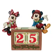 Disney Traditions Mickey & Minnie Mouse Countdown To Christmas Block