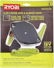 RYOBI 2-in-1 Fixed Line and Bladed Head AC052N1 - Accessory for Auto Feed String Trimmers