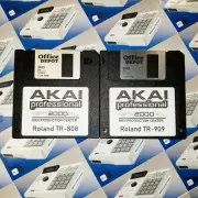 TR-808 & 909 Sounds for Akai MPC 2000XL Drum Kit Sample Pack Floppy Disk