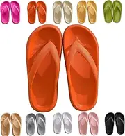 [ICJSIRWI] Anti-Slip Thick Flip Flop,Flip Flops for Women,Soft Slides Sandals Cushion Beach Flip Flops,Fashion Soft Sole EVA Home Thick Platform Flip Flops