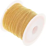 [KAILIKETIY] 1Roll DIY Copper Chain Necklace Material of Durable Jewelry Chain for Crafting Unique Necklaces Bracelets and Accessories Smooth Surface Electroplated Finish