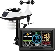 FJ3390A Multifunctional Professional Weather Station Temperature, Humidity, Wind Speed and Rainfall Detection Weather Forecast Clock