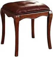 Footstool Dressing Table Vanity Comfortable Padded Makeup Rubber Wooden Legs Vanity for Bedroom Living Room Bathroom Piano Chair (Color Size: 42 x 38 x 46 cm)