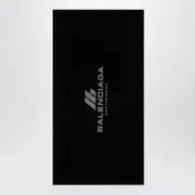 [Balenciaga] Black cotton Activewear gym towel One size Black