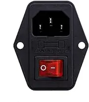 10A, 240v AC Interruptor Conector Maquina Arcade 3 Pin IEC320 Bartop Switch LED Power On Off
