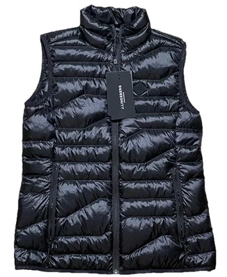 J Lindeberg Women CLIFF DOWN VEST Small Black NWT NEW AWOW09365 retail $215