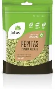Lotus Organic Pepitas (Pumpkin Kernels) G/F 100g