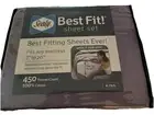 NEW 4PC Sealy Best Fit 450 Thread Count, 100% Cotton King SHEET SET Purple