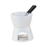 Chocolate Fondue Pot Snack Home Wax Melt Pot Tea Light Porcelain Melting Pot