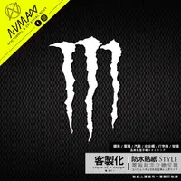 在飛比找蝦皮購物優惠-客製化【Monster鬼爪 造型字樣 車貼】防水貼紙 立體摟