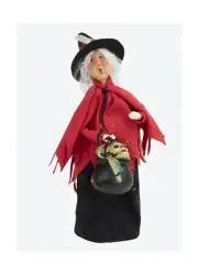 Byers' Choice Witch w Cauldron Caroler 7242 from The Halloween Collection Col...