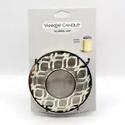 Yankee Candle Illuma Lid ADDISON Silver Candle Topper New