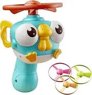 Flying Disc Launch Toy - Family Fun Backyard Games Flying Disc - Interactive Outdoor Toys Catching with Spinners, Sports Outside Games for Kids Ages Over 3