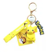 Pokmn Action Figures Pikachu Keychain Anime Figure Model Car Keychain Toys