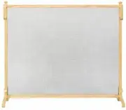 Fireplace Screens Panel Fireplace Screeen with Wood Finish Design - 39" W X 33" H Fireplace Screen Flat Fireplace Screens Decorative Comfortable Anniversary