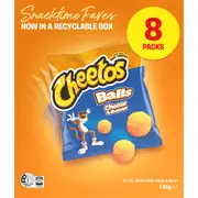 Cheetos Cheese & Bacon Balls Snacktime Multipack 8 pack