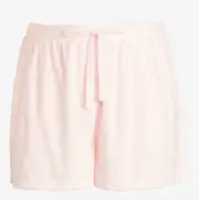 NEW PETER ALEXANDER WOMENS TOWELLING PINK SHORTS PLUS 2+ 20-22 $59.95