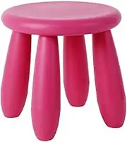 Children Plastic Stool Living Room Shoes Changing Thickened Footboard Kindergarten Small Bench Non-Slide Kids Furniture Rose, Rose red