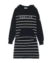 striped knit two-piece set 8Y,10Y navy blue