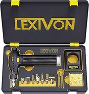 LEXIVON Butane Torch Multi-Function Kit | Premium Self-Igniting Soldering Station with Adjustable Flame | Pro Grade 125-Watt Equivalent (LX-771)