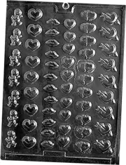 Valentine Mini Bite Size Chocolate Candy Molds Heart Lips Cupid Chocolate Mold
