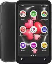 TIMMKOO Kids MP3 Player with Bluetooth and WiFi, Parental Controls, Pre-Installed Spotify, Spotify Kids, Pandora, 4" Touch Screen MP4 Player with Audible, Audiobooks Up to 1TB (Black)