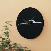 Acrylic Wall Clock Car