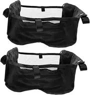 HEALEEP 2Pcs Stroller Storage Organizer Bags Mesh Underseat Basket for Essentials Groceries Design for and Ample Space for Prams