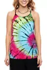 Tie Dye Racer Back Tank Top Ishka XL