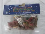 1998 Malco Christmas Classics 12 Piece NATIVITY Set Unopened Package Unbreakable