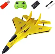Generic RC Aircraft 2 Channel Night Light Fixed-Wing Glider Plane for Kids, B320-Yellow, 28.5x21cm
