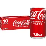 Coke Mini-Can 7.5oz, 10 pack (Fast Delivery)