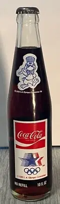 Vintage 1980 Coca-Cola LA Olympic Committee, Commemorative Bottle, Sealed Full