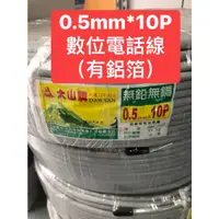 在飛比找蝦皮購物優惠-<創世紀含稅開發票>大山10P數位電話線 0.5mm*10P