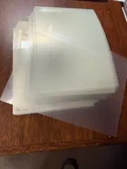 118pc Heavy Duty 14mil Mylar Stencil Sheets .014" Thick Poly approx 4" x 6" Each