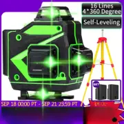 3D Laser Level Green Line Self-Leveling 360 Horizontal And Vertical Laser Level