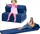 6-in-1 Kids Folding Sofa Bed, Convertible Kids Play Sofa to Bed 3"