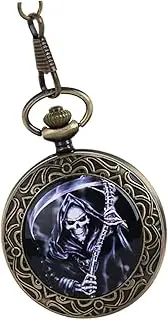[LIFKOME] Pocket Watch Holder Rings Skull Watch Chain Reaper Jewelry Lanyards Retractable Watches Star Carabiner Watch Boxes Digital Watch Vintage Watch Man Watch Quartz