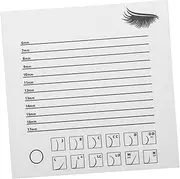 CRILSTYLEO Women Lash Tray Acrylic Eyelash Display Board with Integrated Scale for Grafting and Storage Professional Beauty Accessory for Salons and Personal Use