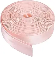sourcing map Double Fold Bias Tape for Sewing 4/5 Inch x 5.5 Yards Satin Pre-fold Continuous Binding Tape for Seaming Quilting Hemming Binding DIY Crafts, Light Pink